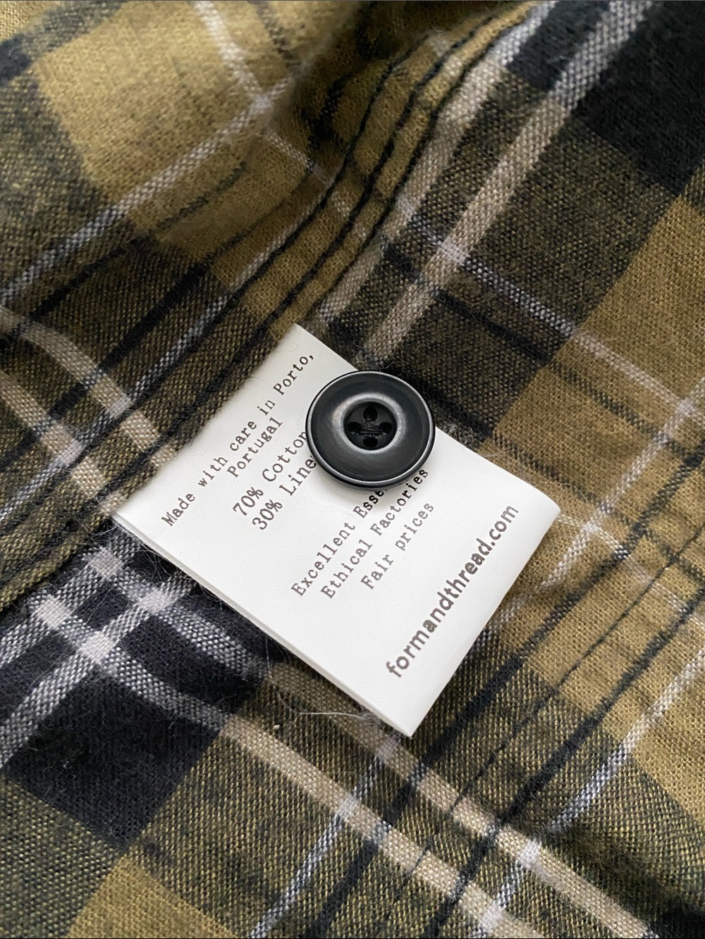 Form&Thread Plaid Overshirt. Size L. - Picture 4 of 7